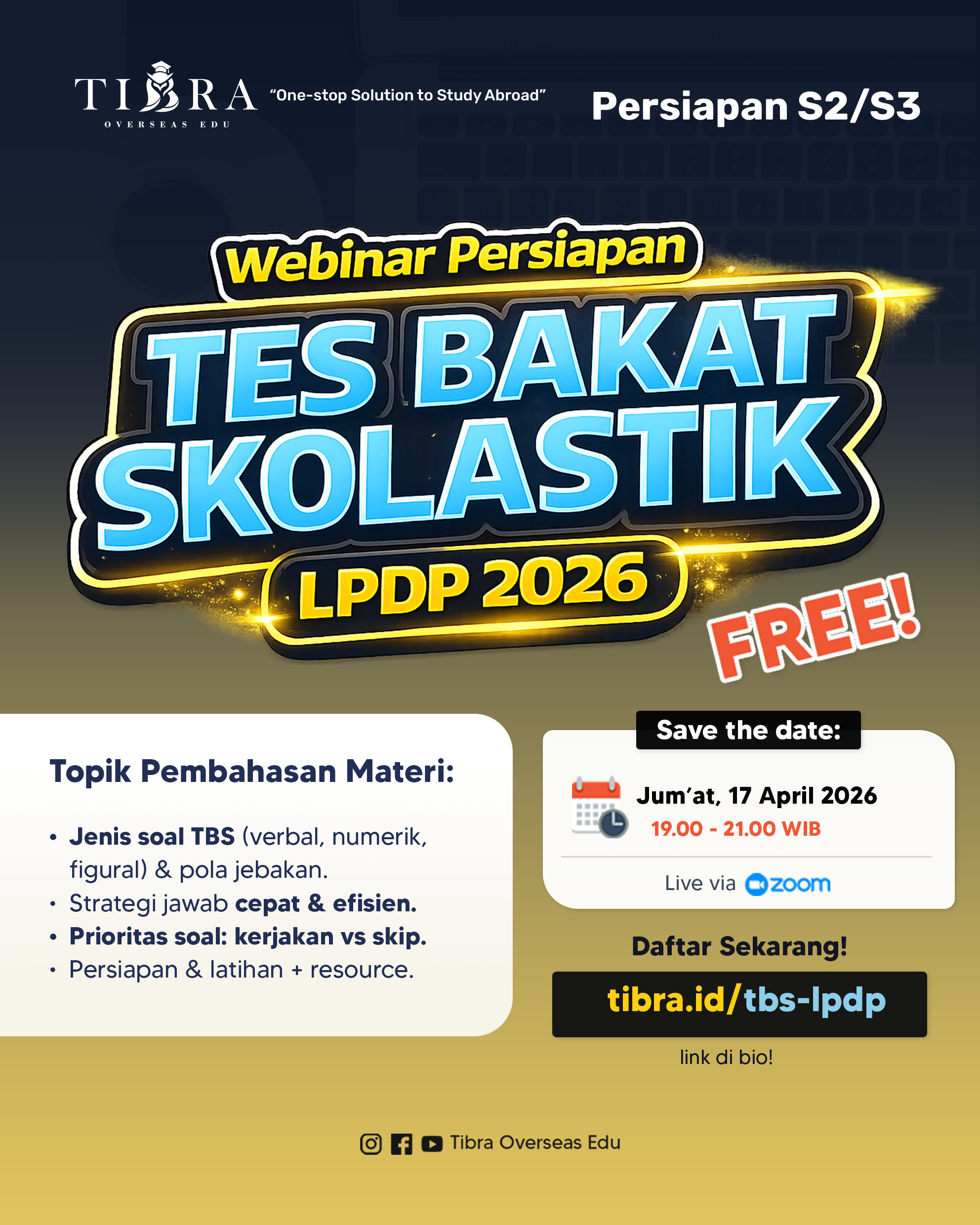 Webinar Persiapan Tes TBS LPDP 2026