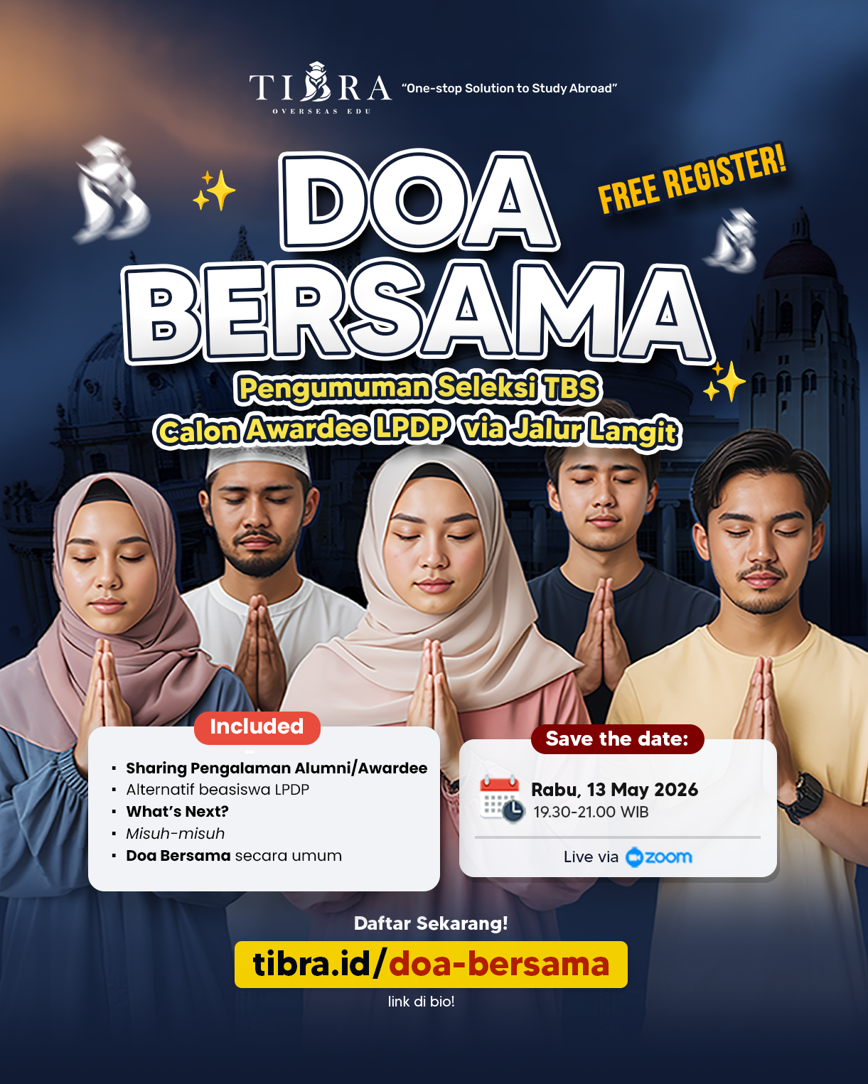 DOA BERSAMA MENJELANG PENGUMUMAN TBS LPDP